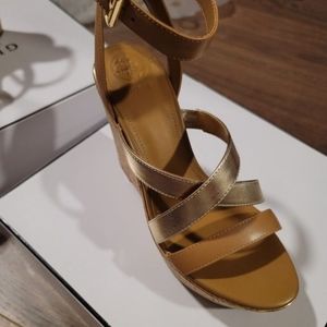 Guess brand new leather wedges.